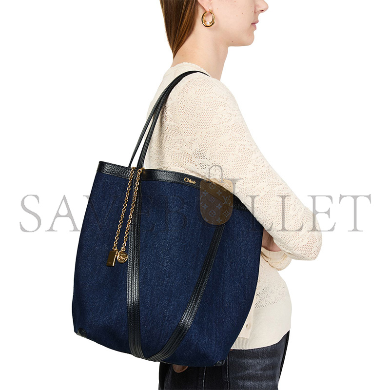 ch10É spin tote bag in De*1m ch25as811p98408 (30*27*14cm)